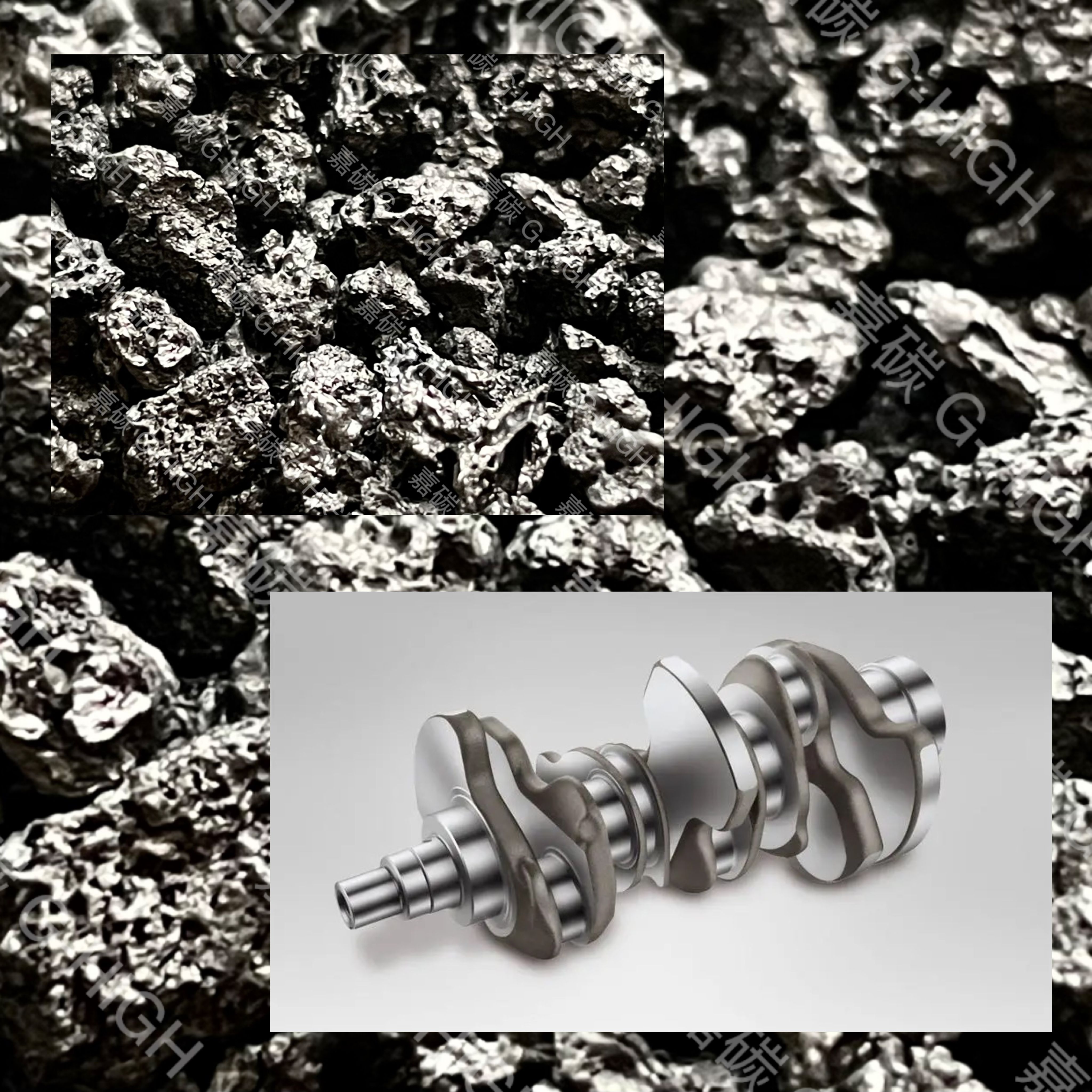 高端汽車(chē)發(fā)動(dòng)機(jī)缸體用低硫低氮石油焦增碳劑